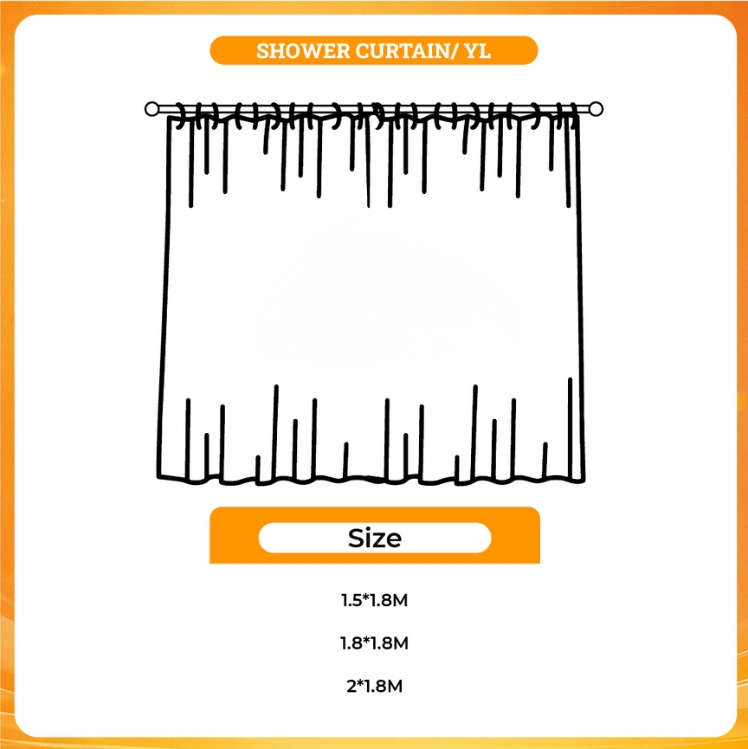 3D shower curtain - Nana Anime Store
