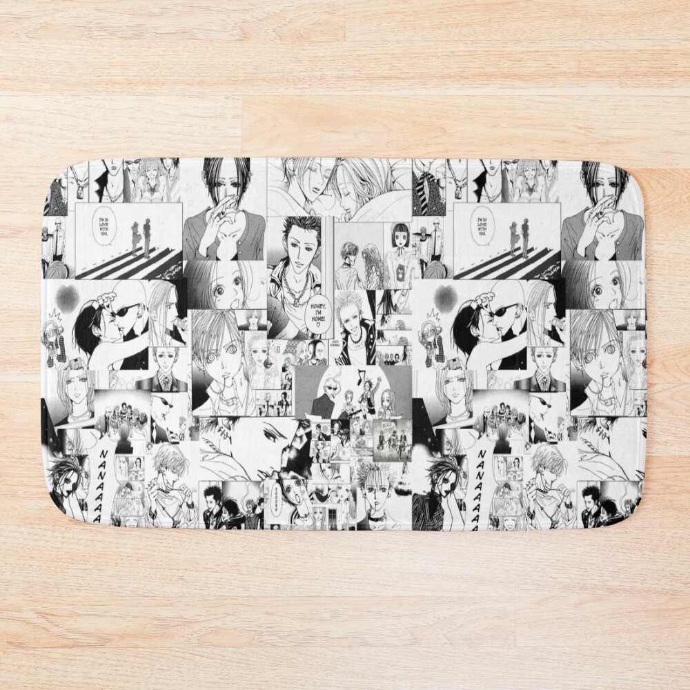 Nana Anime Black & White Bath Mat