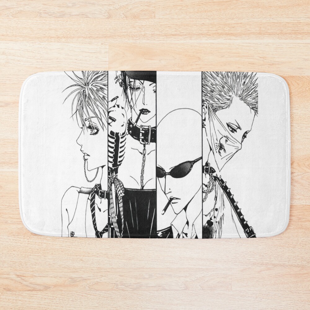 Nana Black Stones Characters Bath Mat