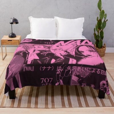 Nana Anime Design Poster Throw Blanket
