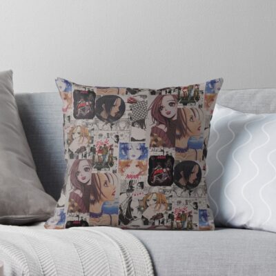 Nana Anime Collage Design Throw Pillow
