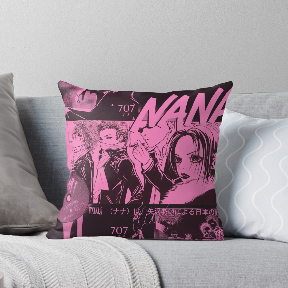 Nana Anime Design Poster Throw Pillow