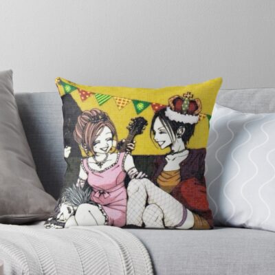 Nana Anime Nana Christmas Gathering Throw Pillow